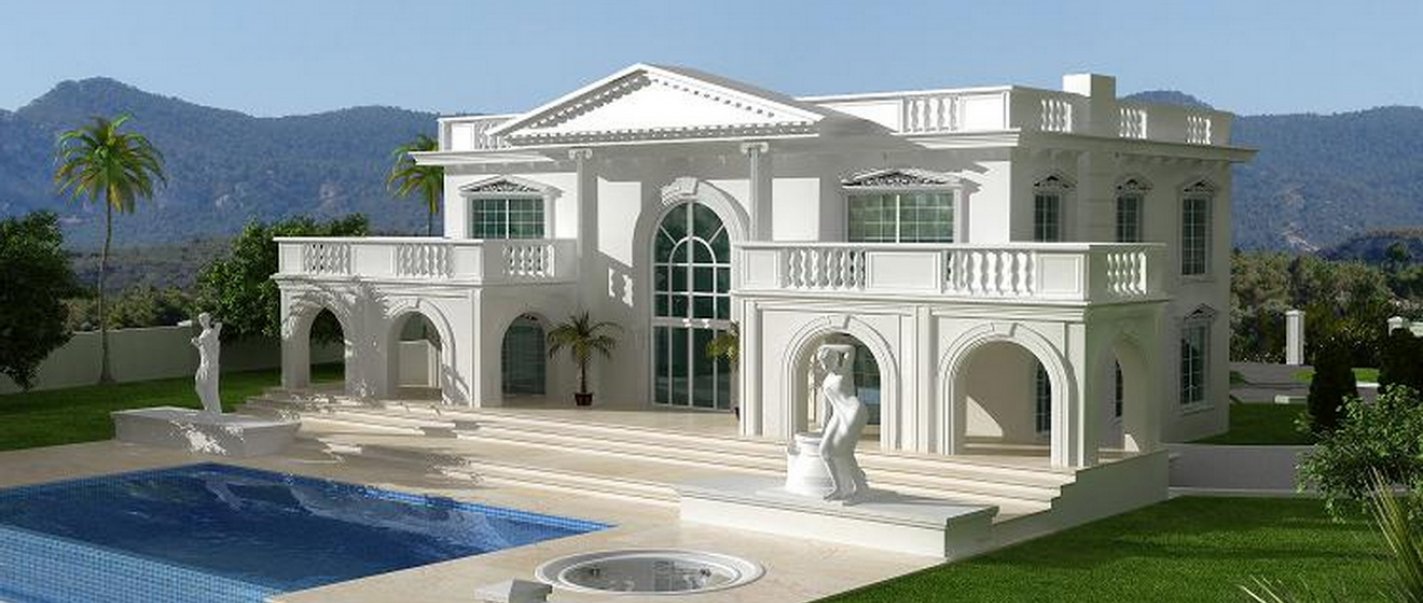 Üzümlü'de Özel Tasarım 5 Yatak Odalı Villa